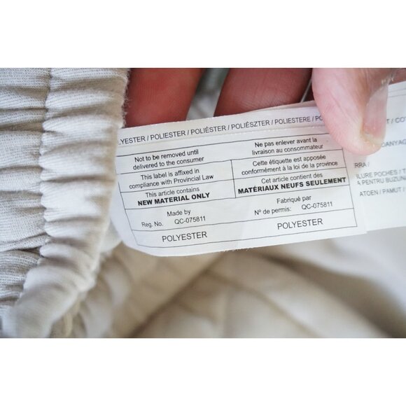 MNG Womens Beige Quilted Pocket Joggers - Size S - Picture 6 of 7